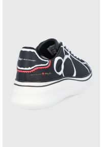 MOA Concept Buty skórzane kolor czarny na platformie. Zapięcie: sznurówki. Kolor: czarny. Materiał: skóra. Obcas: na platformie #5