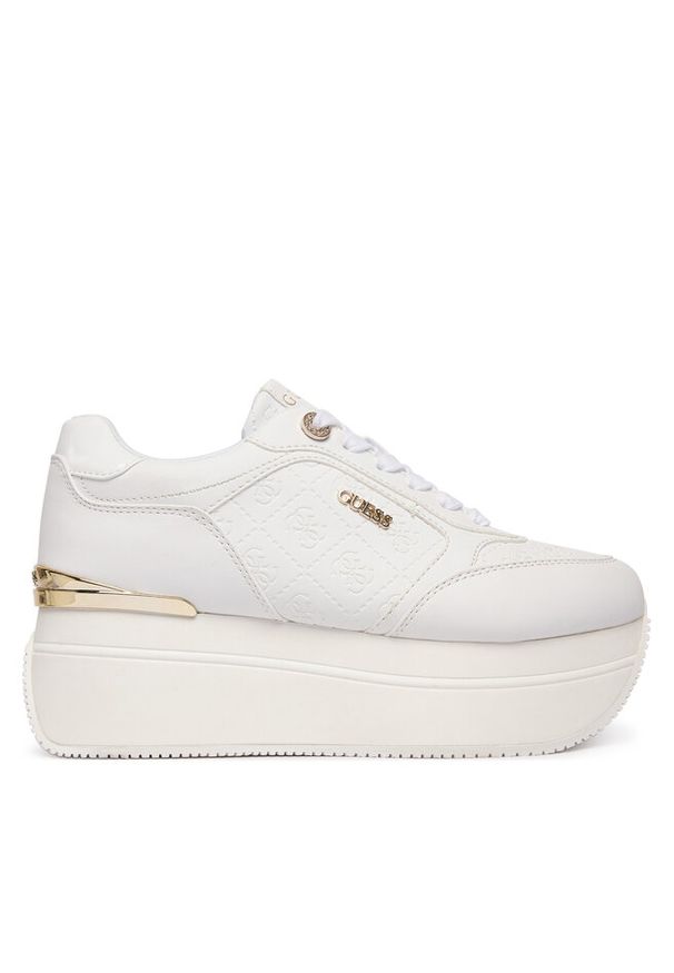 Sneakersy Guess. Kolor: biały