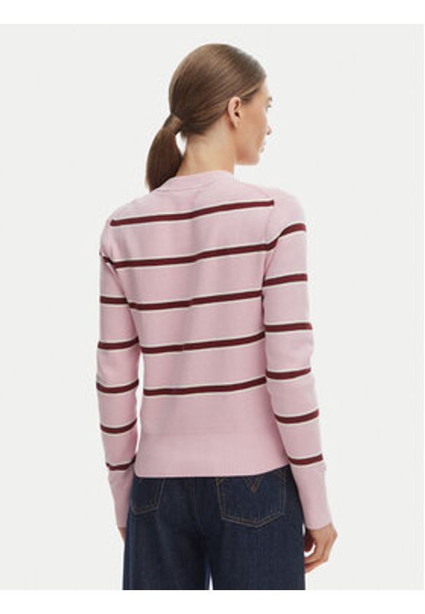 TOMMY HILFIGER - Tommy Hilfiger Kardigan WW0WW49617 Różowy Regular Fit. Kolor: różowy. Materiał: bawełna