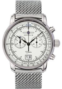 Zegarek Zeppelin Męski 100 Jahre 7690M-1 Quarz Srebrny (258694). Kolor: srebrny #1