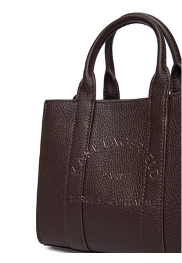 Karl Lagerfeld - KARL LAGERFELD Torebka A4W30266 Brązowy. Kolor: brązowy. Materiał: skórzane