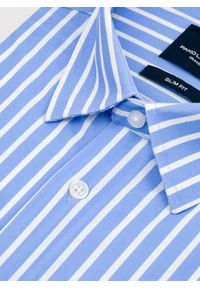 Pako Lorente - PAKO LORENTE - Dzianinowa koszula męska w paski. Materiał: dzianina. Długość rękawa: długi rękaw. Długość: długie. Wzór: paski #8