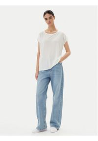 Vero Moda T-Shirt Ava 10284468 Biały Regular Fit. Kolor: biały. Materiał: lyocell