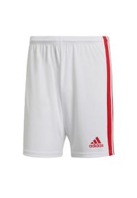 Adidas - Spodenki piłkarskie męskie adidas Squadra 21 Short. Kolor: czerwony, wielokolorowy, biały. Sport: piłka nożna