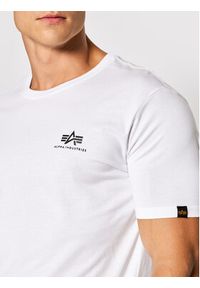 Alpha Industries T-Shirt Backprint 128507CP Biały Regular Fit. Kolor: biały. Materiał: bawełna #4