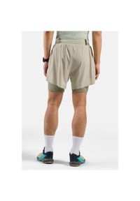 Spodenki męskie Odlo X-ALP TRAIL 6 INCH 2-in-1 short. Kolor: biały. Sport: turystyka piesza
