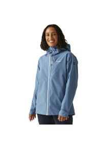 Regatta - Kurtka turystyczna przeciwdeszczowa damska Birchdale wodoodporna. Kolor: niebieski. Sport: turystyka piesza #1