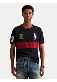 Polo Ralph Lauren T-Shirt 710P00093003 Czarny Regular Fit. Typ kołnierza: polo. Kolor: czarny. Materiał: bawełna