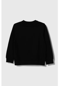EA7 Emporio Armani bluza bawełniana dziecięca kolor czarny z nadrukiem. Kolor: czarny. Materiał: bawełna. Wzór: nadruk #2