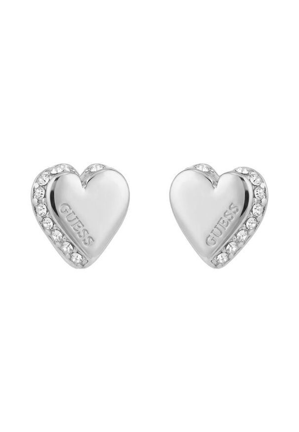 Kolczyki Guess. Materiał: srebrne. Kolor: srebrny