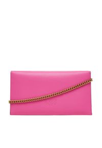 Pinko - PINKO Torebka Flat Purse Mini AI 25-26 PCPL 105347 A0F1 Różowy. Kolor: różowy. Materiał: skórzane #4