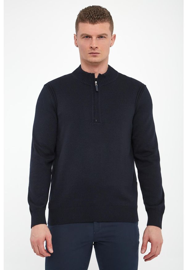 Sweter męski z wełną Steffen BRAX. Materiał: wełna