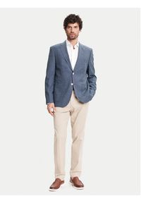 BOSS Marynarka H-Janson-FL 50545859 Granatowy Regular Fit. Kolor: niebieski. Materiał: wełna #6
