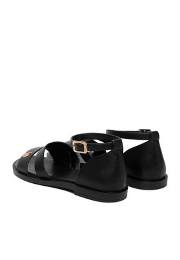 U.S. Polo Assn. Sandały EO-CASSIE003W/6Y1 Czarny. Kolor: czarny. Materiał: skóra