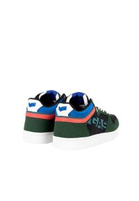 Gas Sneakersy "Darmah LTX" | GAM224135 | Darmah LTX | Mężczyzna | Zielony. Kolor: zielony. Materiał: skóra ekologiczna. Wzór: aplikacja #2