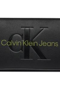 Calvin Klein Jeans Torebka Sculpted Shoulder Pouch25 Mono K60K610679 Czarny. Kolor: czarny. Materiał: skórzane #5