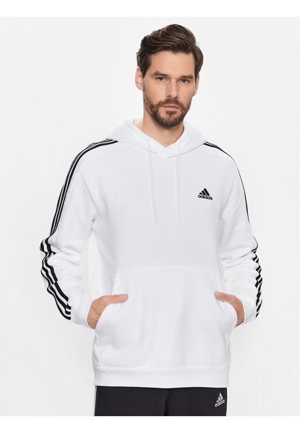 Adidas - adidas Bluza IJ6476 Biały Regular Fit. Kolor: biały. Materiał: bawełna
