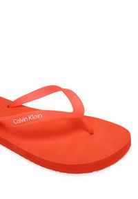 Calvin Klein Japonki Logo Strap HM0HM02105 Pomarańczowy. Kolor: pomarańczowy. Materiał: syntetyk #2