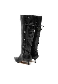 Steve Madden Kozaki Ballpark SM11005048 Czarny. Kolor: czarny. Materiał: skóra #5