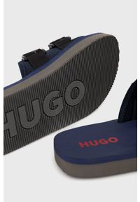 Hugo - HUGO klapki Jens męskie kolor granatowy. Kolor: niebieski #2
