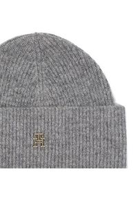 TOMMY HILFIGER - Tommy Hilfiger Czapka Th Evening Beanie AW0AW15319 Szary. Kolor: szary. Materiał: wełna, syntetyk #4