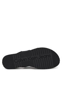 Calvin Klein Jeans Sandały Flatform Sandal Sling In YW0YW01788 Czarny. Kolor: czarny. Materiał: materiał #3