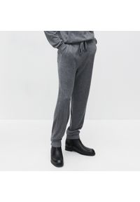 Reserved - Dzianinowe spodnie z wełny merino - Szary. Kolor: szary. Materiał: wełna, dzianina #1