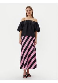 LOLA CASADEMUNT Spódnica midi LS2508003 Różowy Regular Fit. Kolor: różowy. Materiał: syntetyk