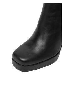 DeeZee Botki 24ST0155-1 Czarny. Kolor: czarny. Materiał: syntetyk, materiał
