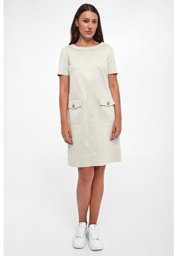 Joseph Ribkoff - Sukienka zamszowa JOSEPH RIBKOFF. Materiał: zamsz