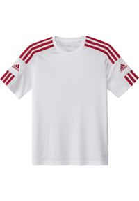 Adidas - Koszulka dla dzieci Squadra 21 Jersey Youth. Kolor: czerwony, biały, wielokolorowy. Materiał: jersey. Sport: piłka nożna