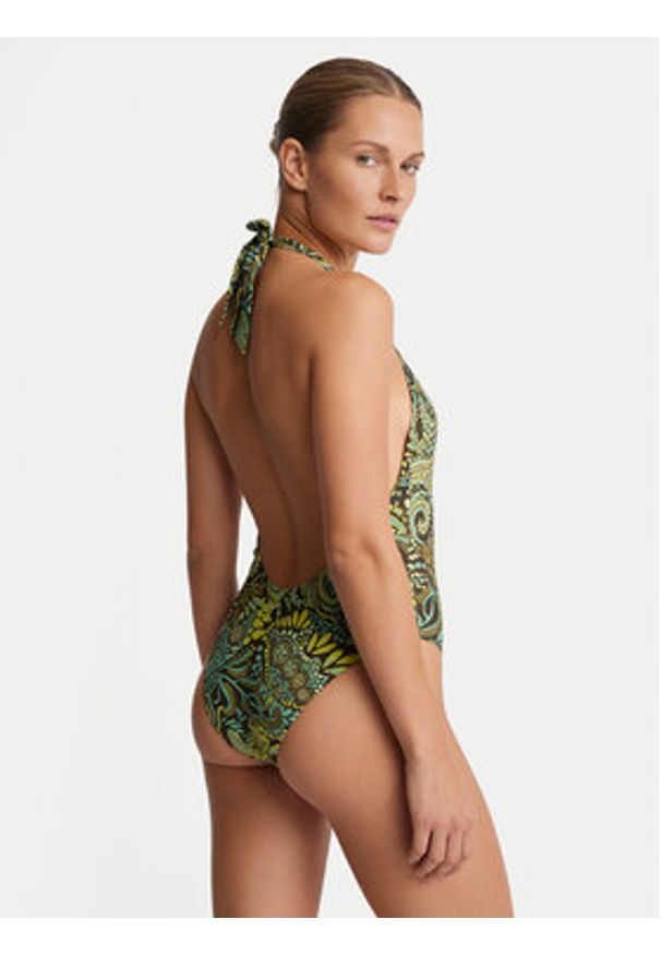 Guess Strój kąpielowy E6GJ39 MC04R Zielony. Kolor: zielony. Materiał: syntetyk