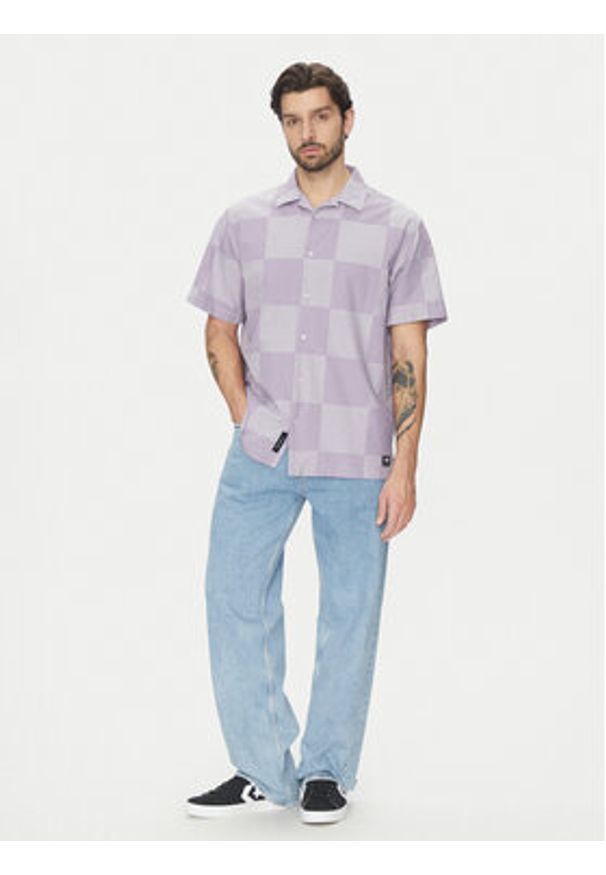 Vans Koszula VN000M18E571 Fioletowy Regular Fit. Kolor: fioletowy. Materiał: bawełna