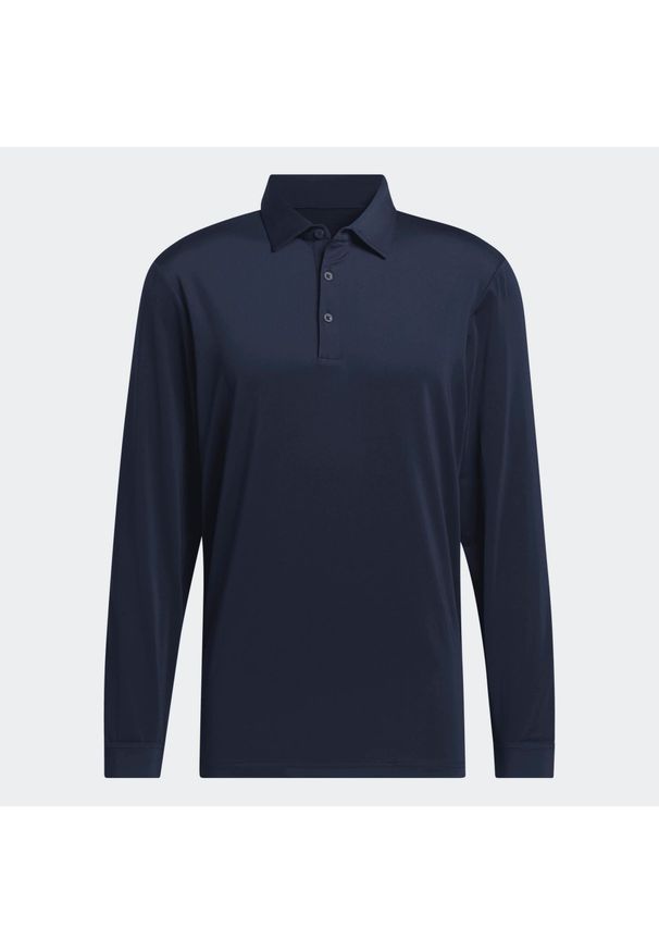 Adidas - Koszulka polo ADIDAS do golfa męska. Typ kołnierza: golf, polo. Materiał: materiał. Długość rękawa: długi rękaw. Długość: długie. Styl: sportowy