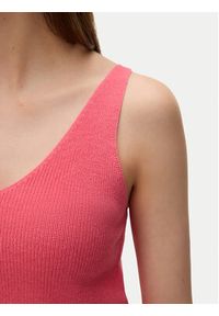 Vero Moda Top New Lex Sun 10281877 Koralowy Regular Fit. Kolor: pomarańczowy. Materiał: wiskoza #3