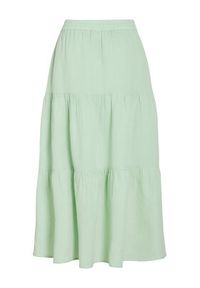 Vila Spódnica maxi Lania 14105428 Zielony Regular Fit. Kolor: zielony. Materiał: bawełna #6
