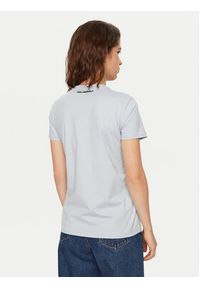 Karl Lagerfeld - KARL LAGERFELD T-Shirt A1W17117 Niebieski Regular Fit. Typ kołnierza: dekolt w karo. Kolor: niebieski. Materiał: bawełna #3