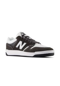 Buty męskie New Balance Numeric NM480BAB – czarne. Kolor: czarny. Materiał: zamsz, skóra, dresówka, materiał, syntetyk, guma. Szerokość cholewki: normalna. Wzór: nadruk. Sport: bieganie #4