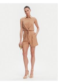 Gaudi Szorty materiałowe 511BD25038 Brązowy Regular Fit. Kolor: brązowy. Materiał: len, wiskoza #5