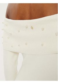Guess Sukienka dzianinowa W5RK0G Z2YJ2 Écru Regular Fit. Materiał: wiskoza