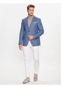 JOOP! Kurtka przejściowa 30037720 Niebieski Modern Fit. Kolor: niebieski. Materiał: len #2