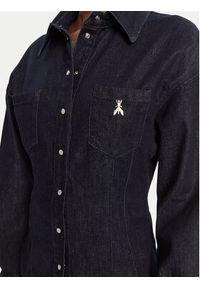 Patrizia Pepe Koszula jeansowa 8C0795/D113-CA74 Granatowy Regular Fit. Kolor: niebieski. Materiał: bawełna #4