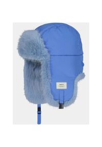 Czapka Damska Barts Hawka Bomber. Kolor: niebieski. Materiał: futro. Styl: elegancki
