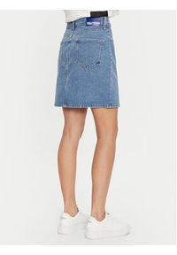 Karl Lagerfeld Jeans Spódnica jeansowa 246J1202 Niebieski Regular Fit. Kolor: niebieski. Materiał: bawełna