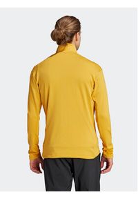 Adidas - adidas Bluza IB1815 Żółty Slim Fit. Kolor: żółty. Materiał: syntetyk #4