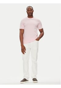 Calvin Klein Jeans T-Shirt LV040HM265 Różowy Regular Fit. Kolor: różowy. Materiał: bawełna #5