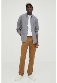 Levi's® - Levi's jeansy 513 SLIM STRAIGHT męskie kolor brązowy. Okazja: na spotkanie biznesowe. Kolor: brązowy. Styl: biznesowy #3