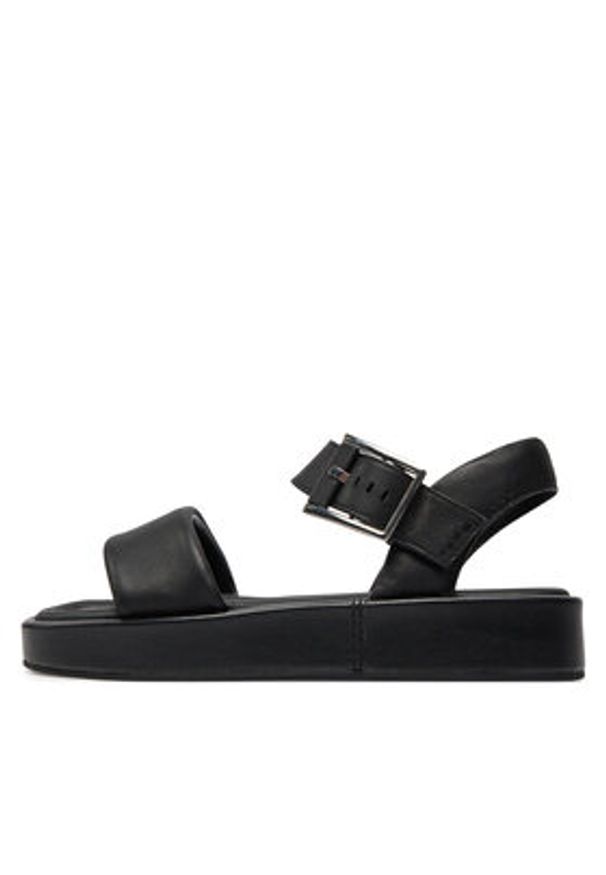 Clarks Sandały Alda Strap 26176257 Czarny. Kolor: czarny. Materiał: skóra