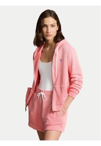 Polo Ralph Lauren Bluza 211935584002 Różowy Regular Fit. Typ kołnierza: polo. Kolor: różowy. Materiał: bawełna #1
