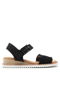 skechers - Skechers Espadryle BOBS Adobe Princess 113541/BLK Czarny. Kolor: czarny. Materiał: materiał